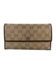 Gucci GG Canvas Trifold Continental GG Canvas Continental Wallet