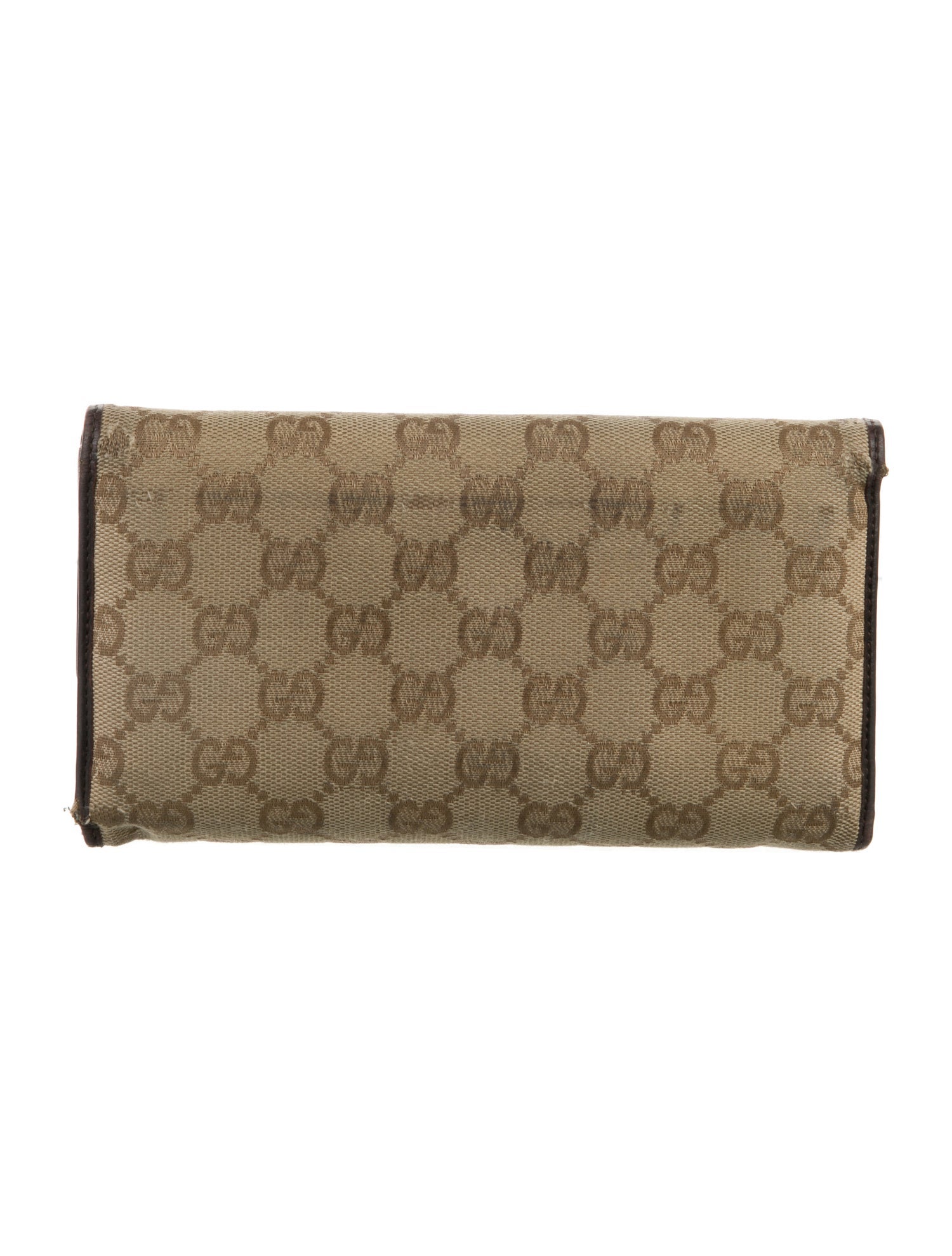 Gucci GG Canvas Trifold Continental GG Canvas Continental Wallet