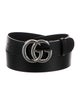 Gucci Double G Logo Leather Belt