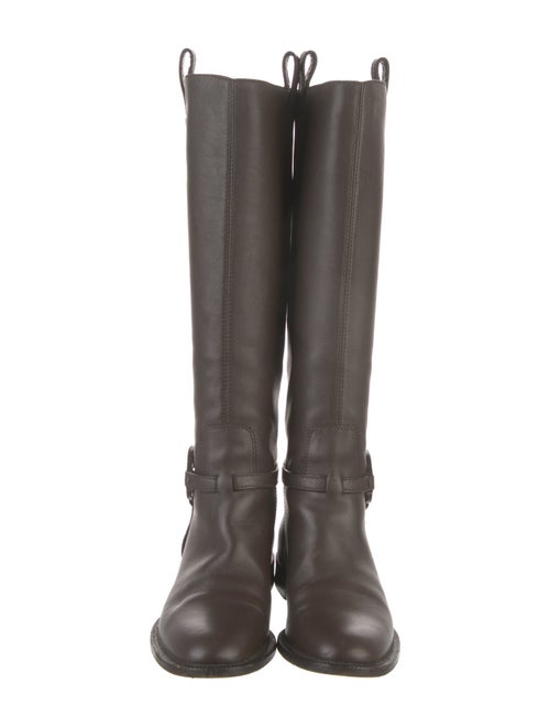 Gucci Sukey Logo Leather Riding Boots
