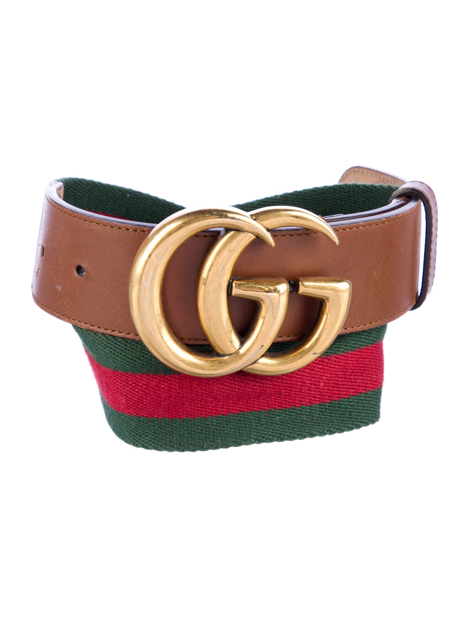 Gucci Web Accent Canvas Belt