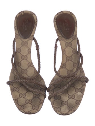 Gucci GG Canvas Canvas Gladiator Sandals