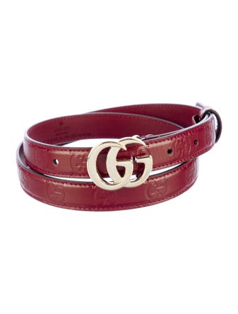 Gucci Skinny Leather Belt