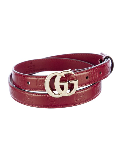 Gucci Skinny Leather Belt