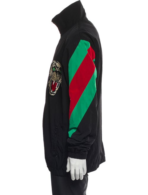 Gucci Web Accent Striped Windbreaker