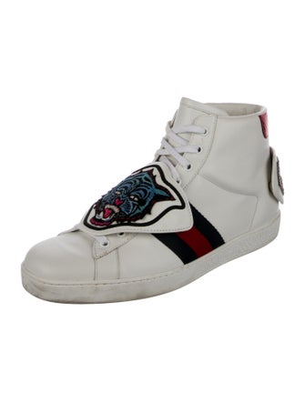 Gucci Sylvie Web Accent Leather Sneakers