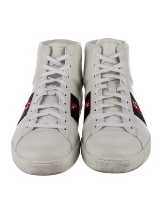 Gucci Sylvie Web Accent Leather Sneakers