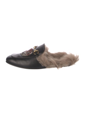 Gucci Princetown Horsebit Accent Slippers