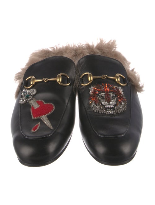 Gucci Princetown Horsebit Accent Slippers
