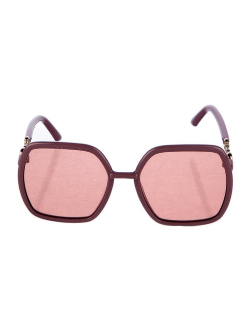 Gucci Horsebit Accent Oversize Sunglasses