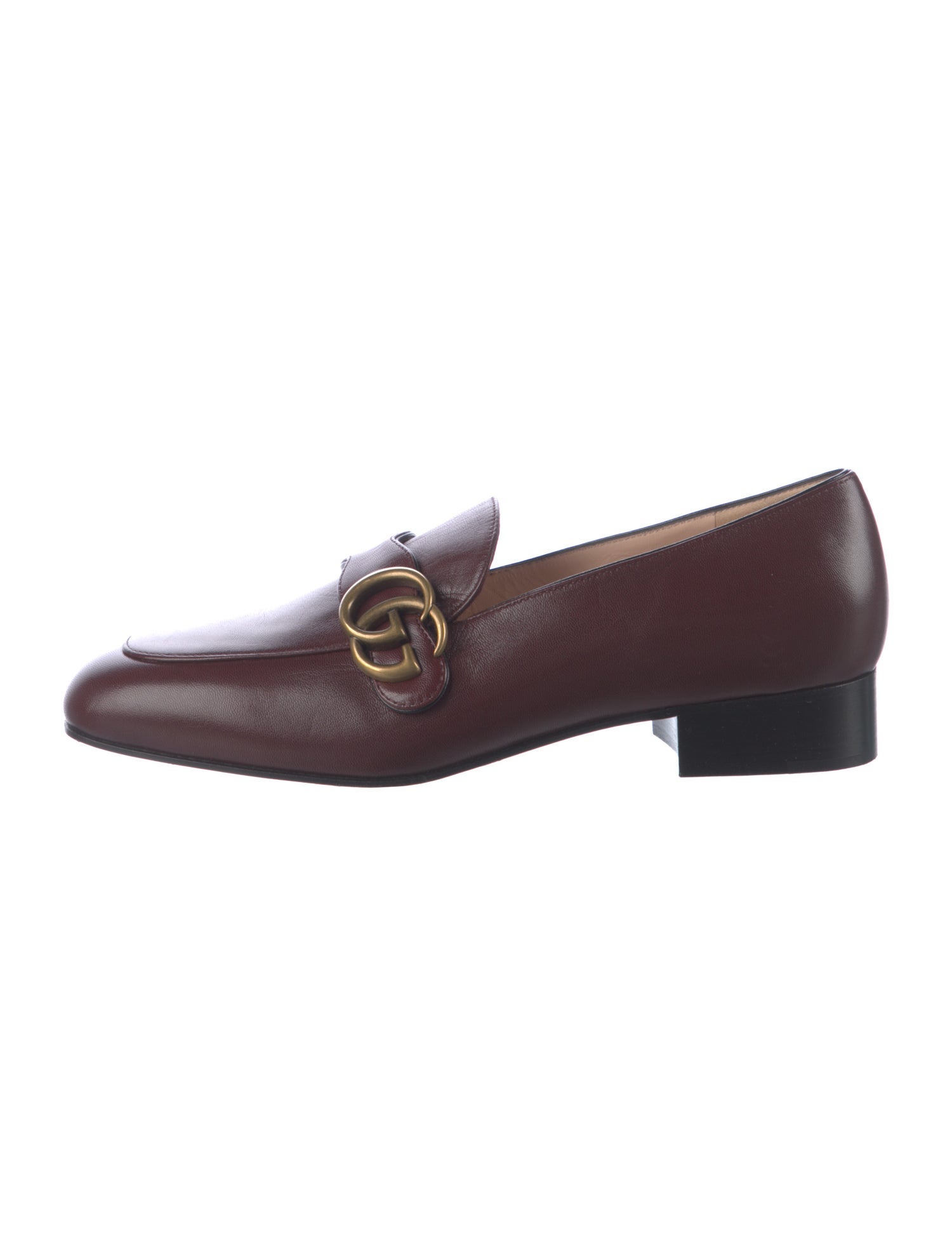Gucci Double G Logo Leather Pumps