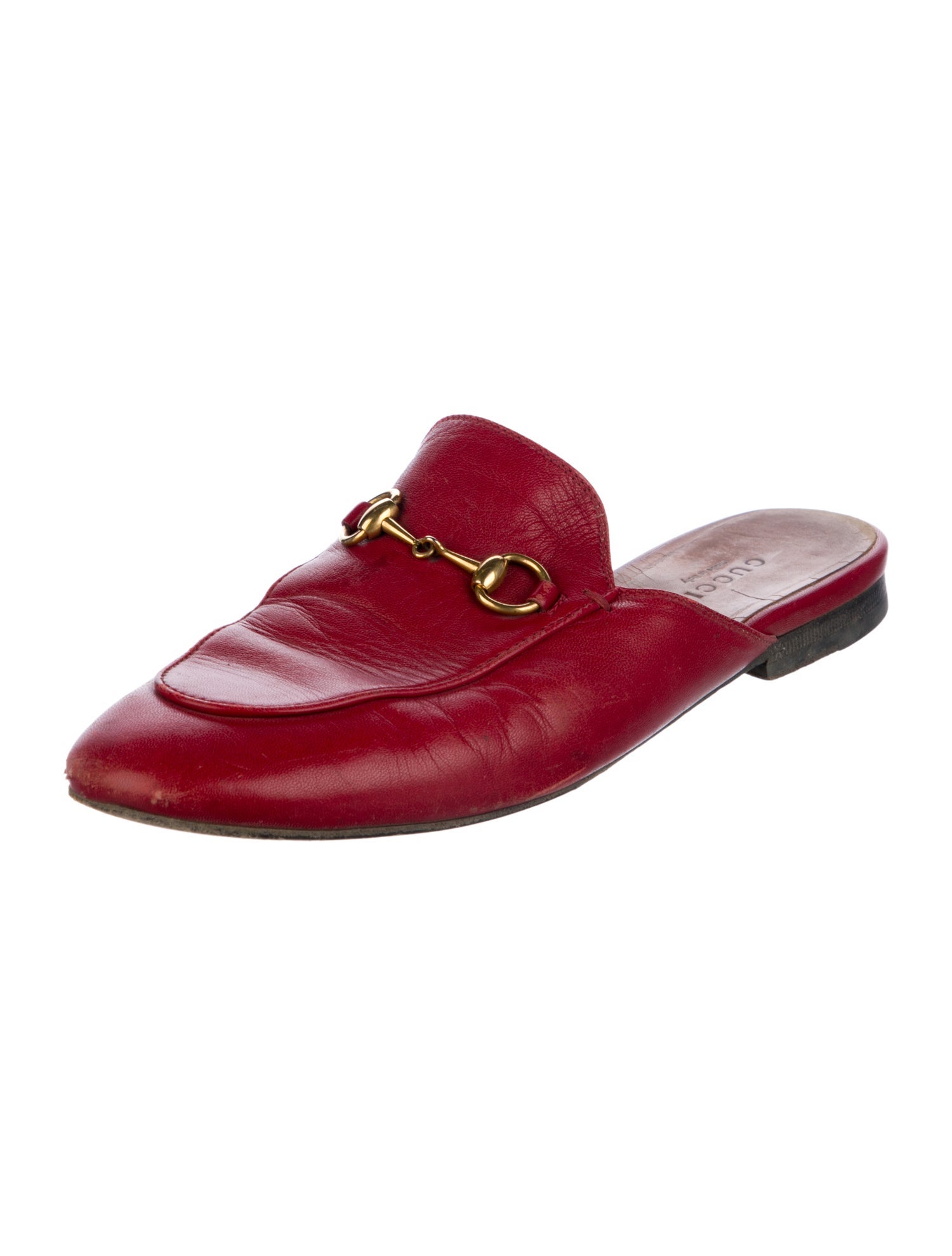 Gucci Horsebit Accent Leather Mules