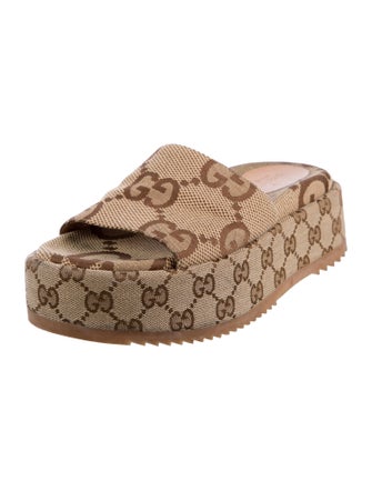 Gucci GG Canvas Canvas Slides
