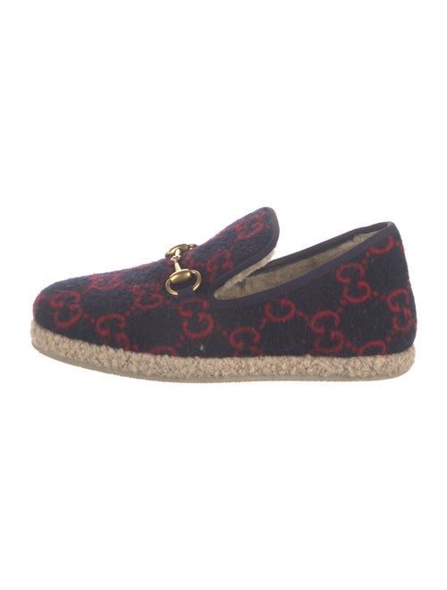 Gucci GG Logo Wool Loafers