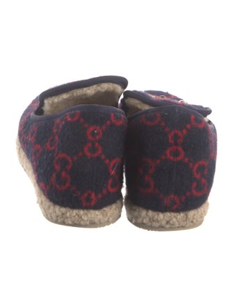 Gucci GG Logo Wool Loafers