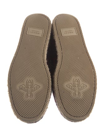 Gucci GG Logo Wool Loafers