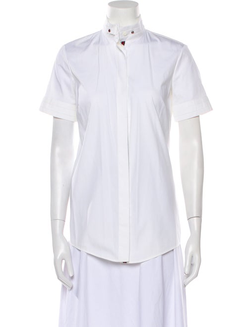 Gucci Short Sleeve Button-Up Top