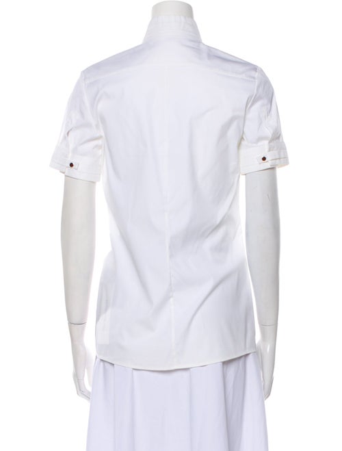 Gucci Short Sleeve Button-Up Top