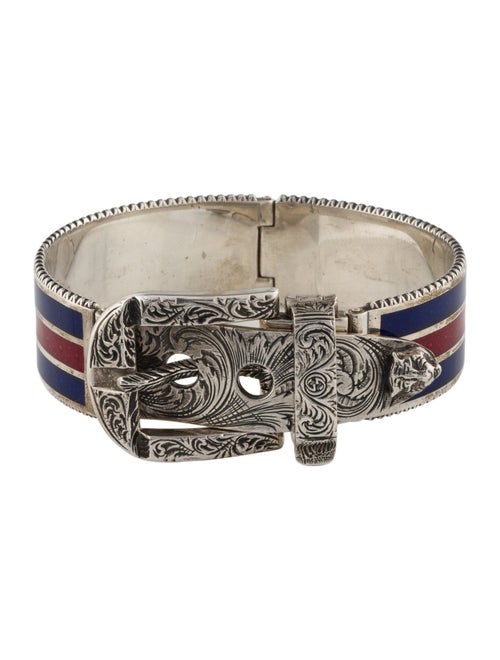 Gucci Enamel Garden Buckle Bracelet