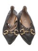 Gucci Horsebit Accent Leather Mary Jane Flats