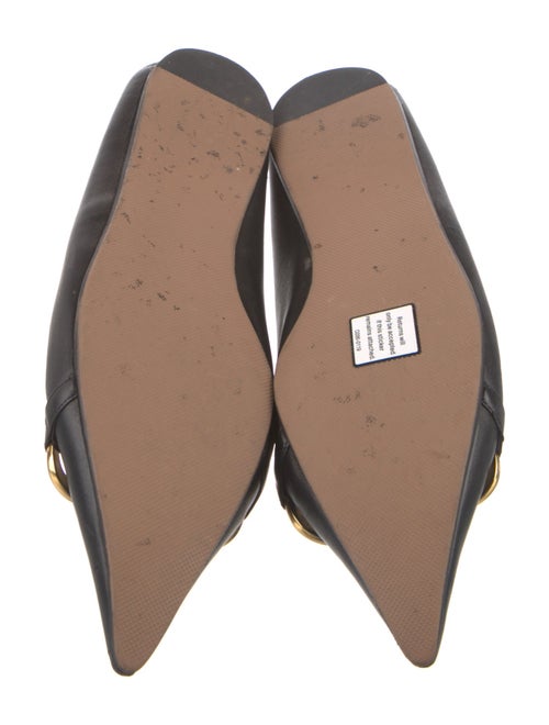 Gucci Horsebit Accent Leather Mary Jane Flats
