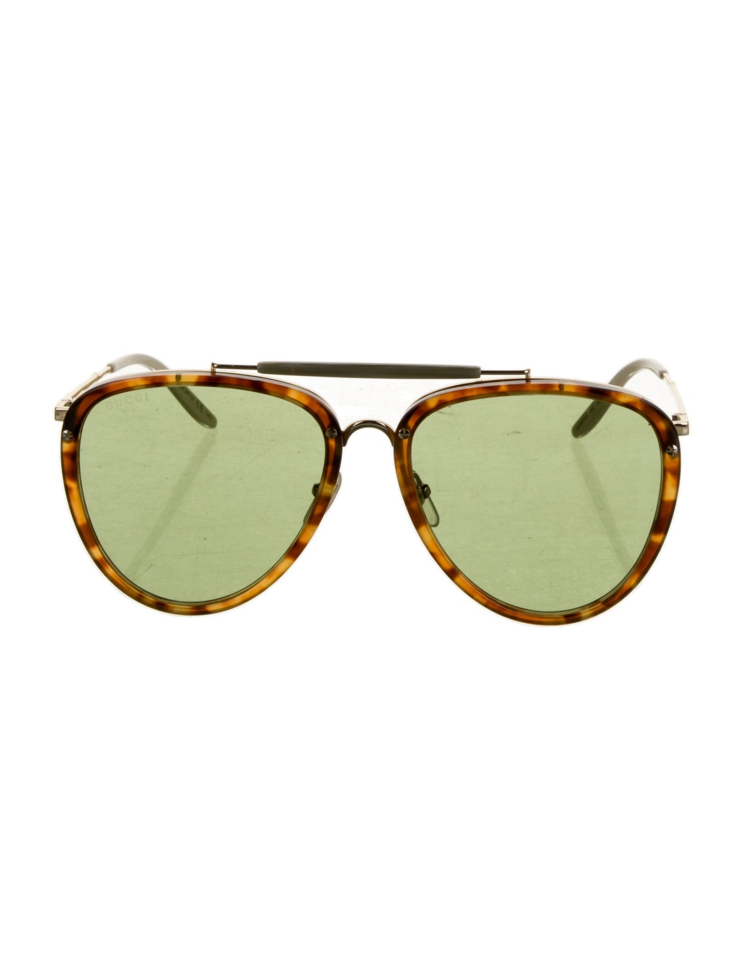Gucci Interlocking G Logo Aviator Sunglasses