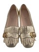 Gucci Double G Logo Leather Ballet Flats