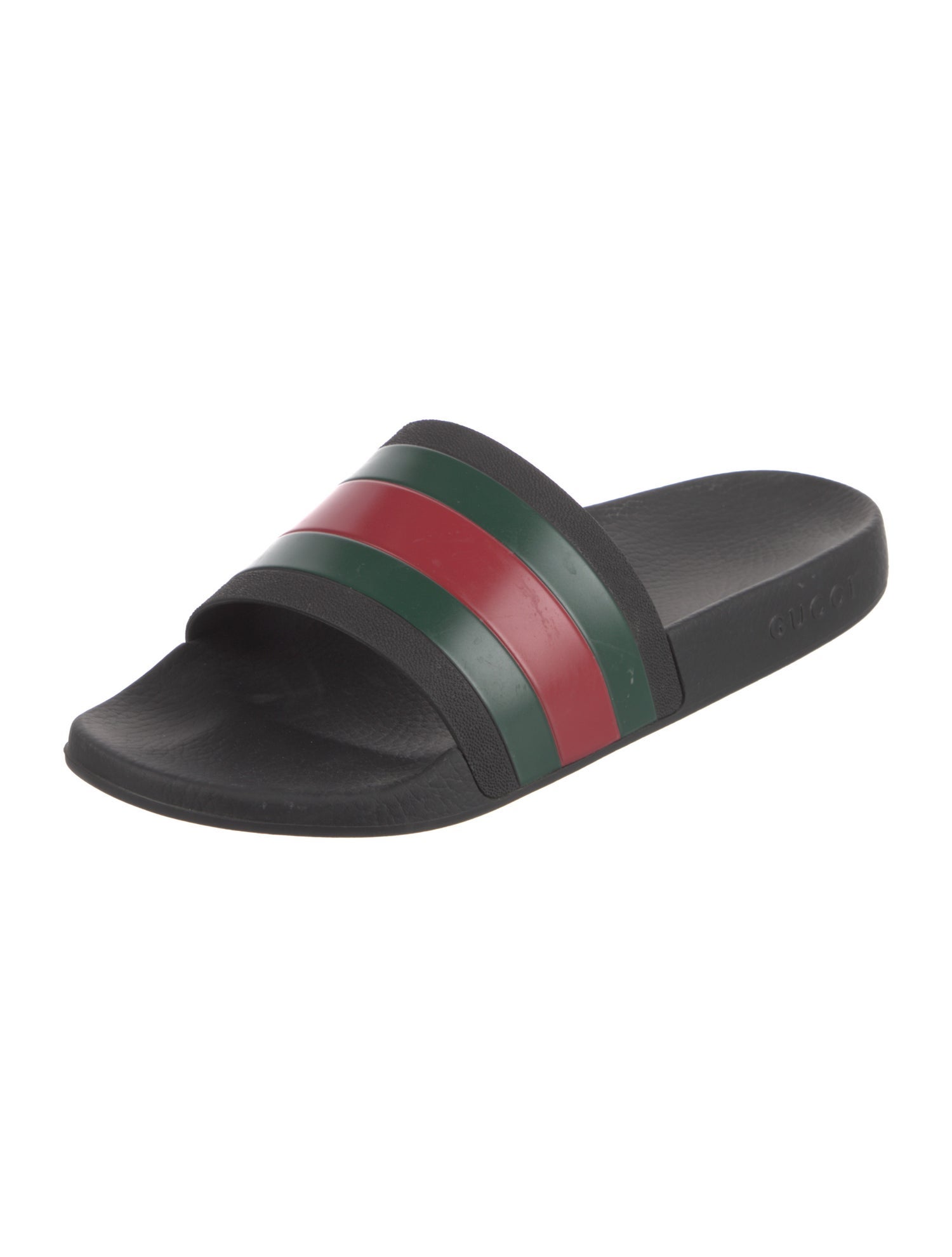 Gucci Web Accent Rubber Slides