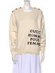 Gucci Graphic Print Scoop Neck Sweater