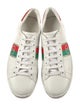 Gucci Web Accent Leather Sneakers