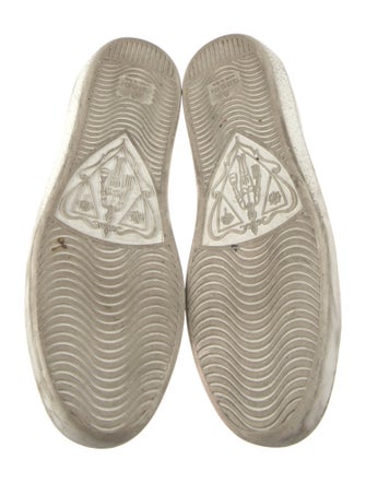 Gucci Web Accent Leather Sneakers