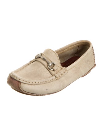 Gucci Horsebit Accent Suede Loafers