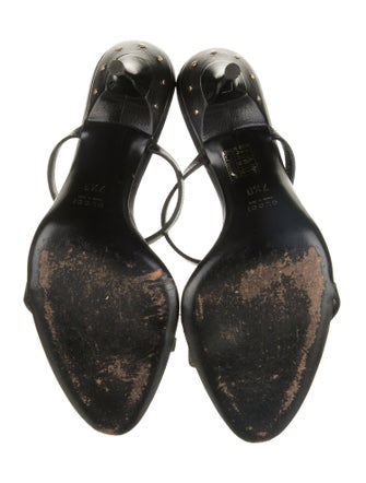 Gucci Interlocking G Logo Leather Slides