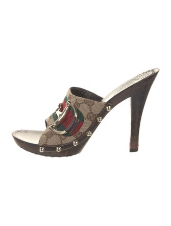 Gucci GG Canvas Canvas Slides