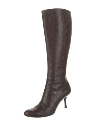 Gucci GG Signature Leather Boots