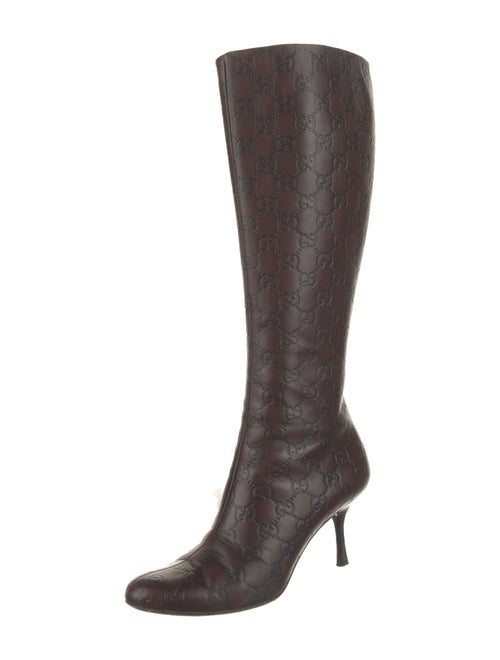 Gucci GG Signature Leather Boots