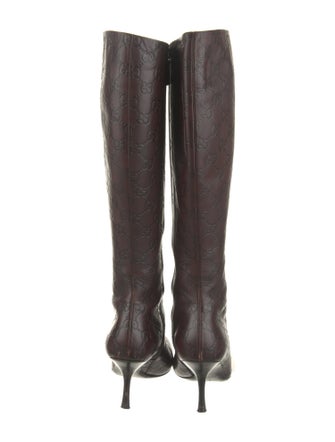 Gucci GG Signature Leather Boots