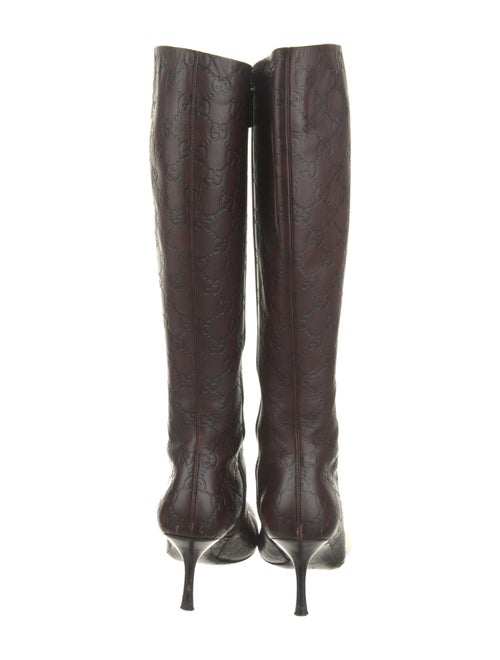 Gucci GG Signature Leather Boots