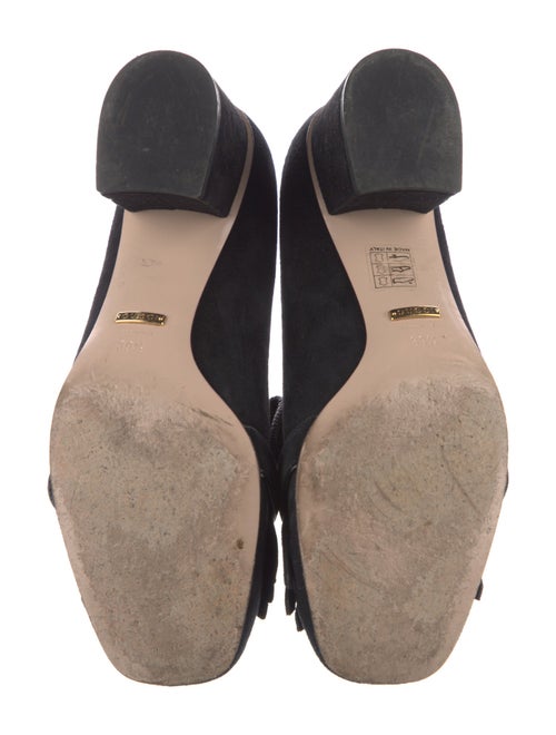 Gucci Double G Logo Suede Pumps