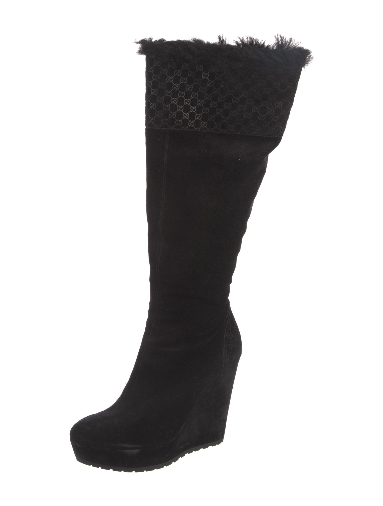 Gucci GG Signature Suede Boots