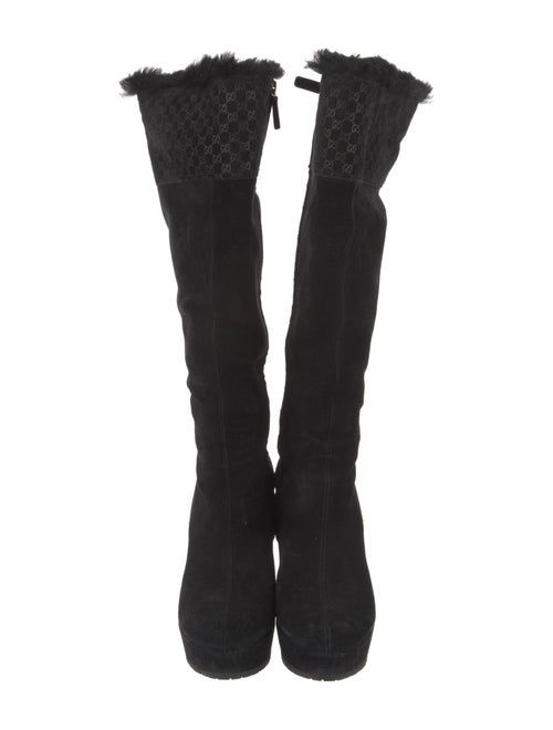 Gucci GG Signature Suede Boots