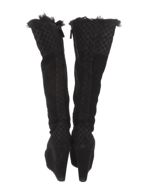 Gucci GG Signature Suede Boots