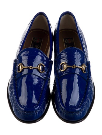 Gucci 1955 Horsebit Accent Patent Leather Loafers