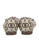 Gucci Horsebit Accent Canvas Ballet Flats