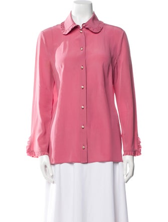 Gucci 2015 Silk Button-Up Top