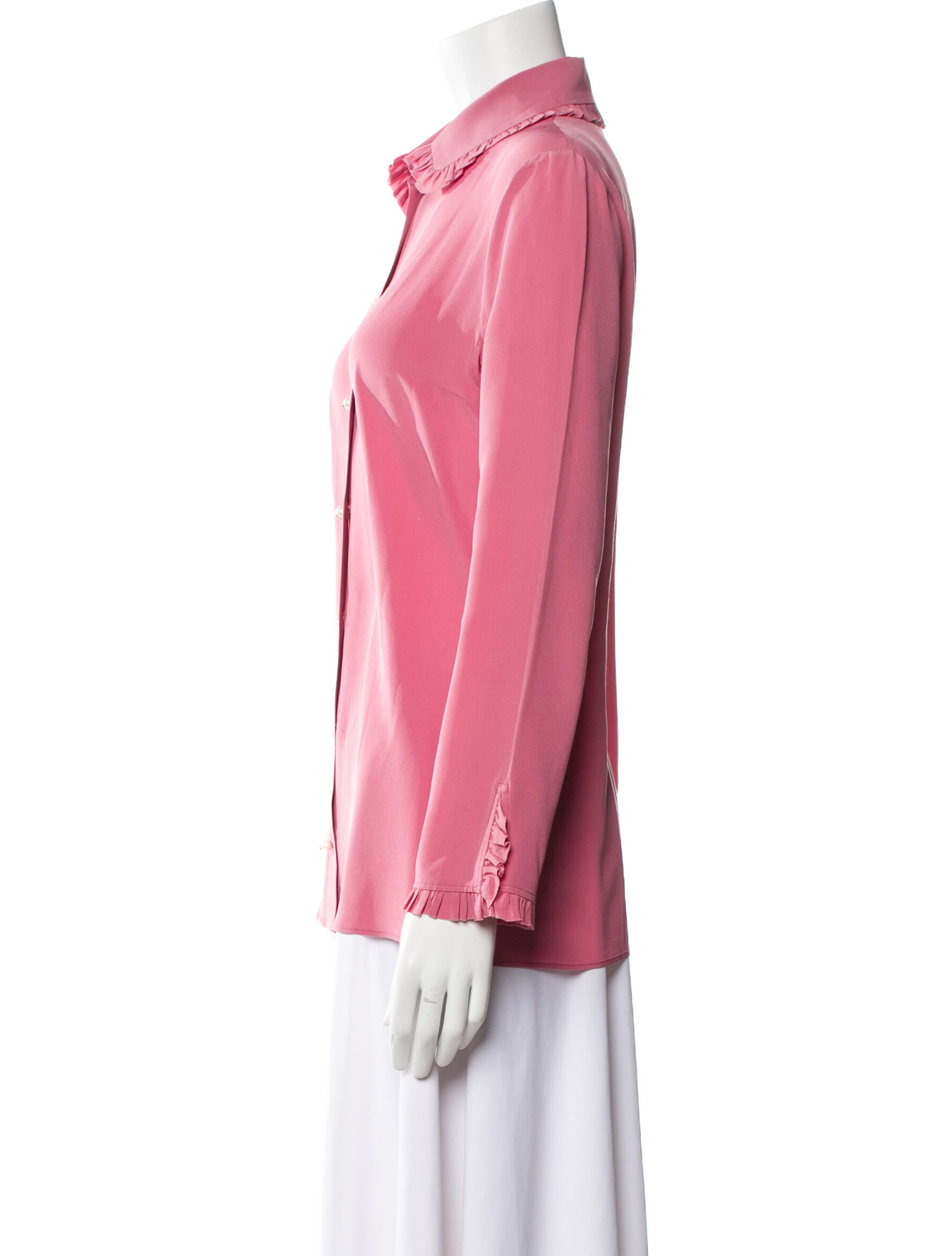 Gucci 2015 Silk Button-Up Top