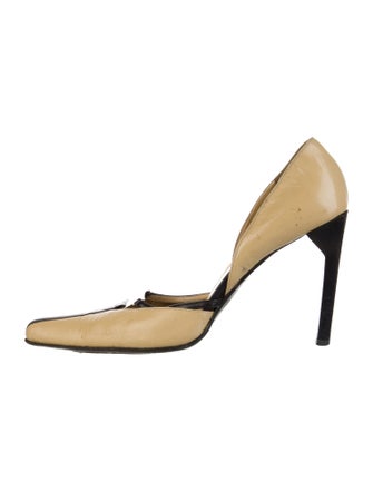Gucci Horsebit Accent Leather D'Orsay Pumps