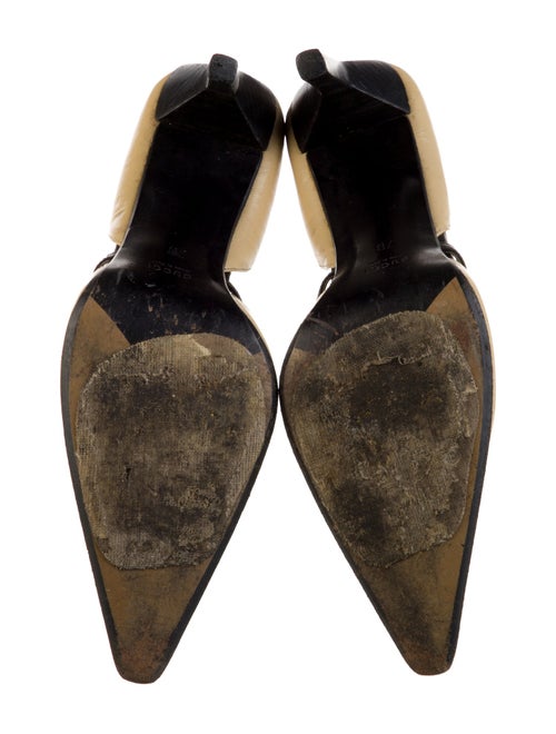 Gucci Horsebit Accent Leather D'Orsay Pumps