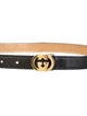 Gucci Double G Logo Skinny Belt