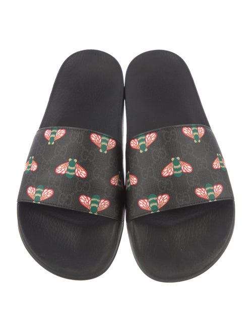 Gucci Bee Accent Rubber Slides